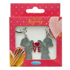 Two part key ring, me to you