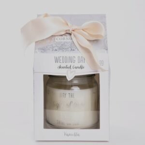 Wedding day scented candle