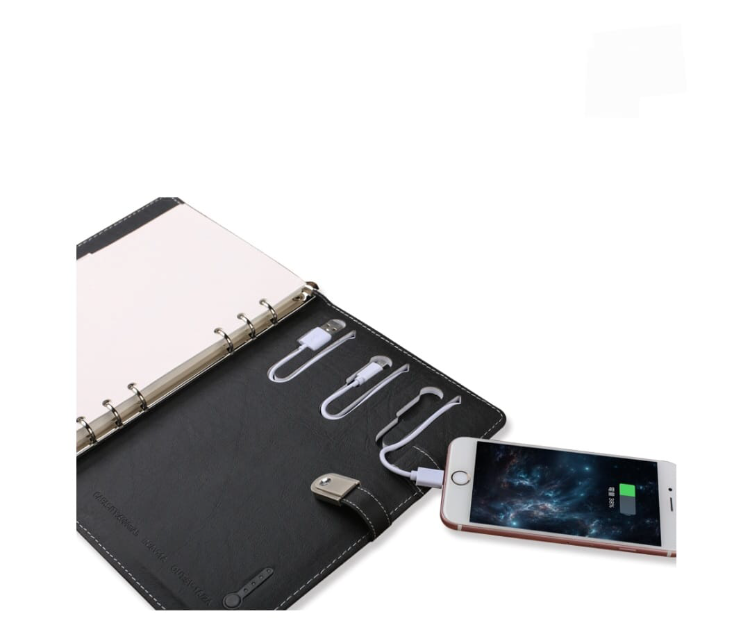 Wireless Charging Notebook with Built In Powerbank - Image 4