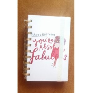 Happy Birthday You Are Absolutely Fabulous Small Notebook