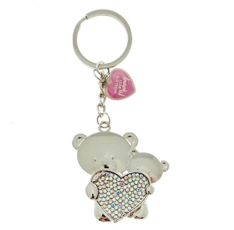 Hugs Bear World's Best Mummy Keyring