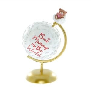 Best Mummy in the World Hugs Bear Globe Ornament
