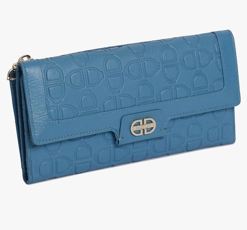 Saddler Women Large Real Leather Trifold Credit Card Purse Wallet